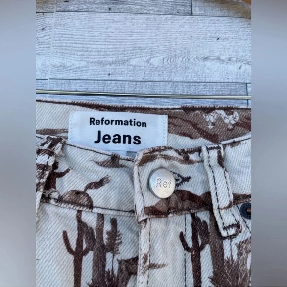 Reformation Sonora high-waisted straight jeans size 23 - Picture 7 of 14